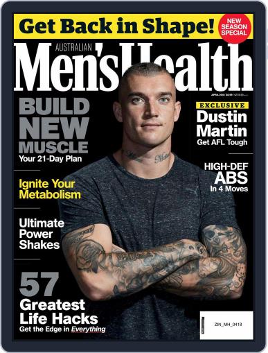 Men's Health Australia April 1st, 2018 Digital Back Issue Cover