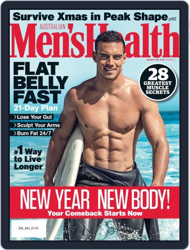 Men's Health Australia January 1st, 2018 Digital Back Issue Cover