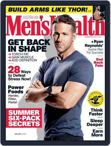 Men's Health Australia November 1st, 2017 Digital Back Issue Cover