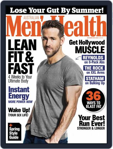 Men's Health Australia October 1st, 2016 Digital Back Issue Cover