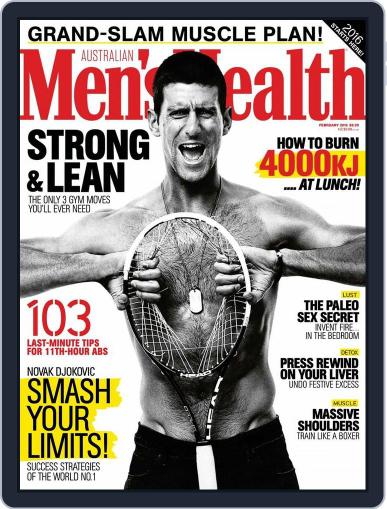 Men's Health Australia January 11th, 2016 Digital Back Issue Cover