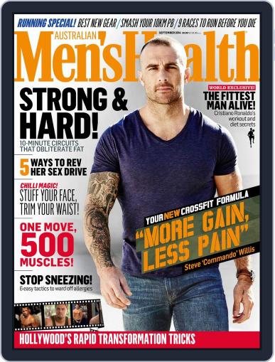 Men's Health Australia August 13th, 2014 Digital Back Issue Cover