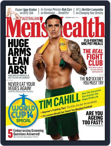 Men's Health Australia June 8th, 2014 Digital Back Issue Cover