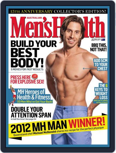 Men's Health Australia October 1st, 2012 Digital Back Issue Cover
