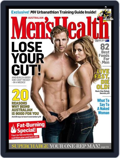 Men's Health Australia February 1st, 2012 Digital Back Issue Cover