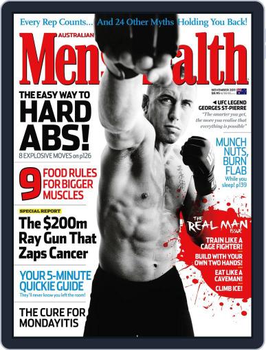 Men's Health Australia November 1st, 2011 Digital Back Issue Cover