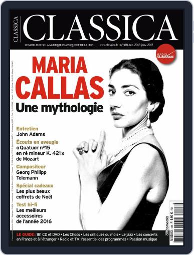 Classica December 1st, 2016 Digital Back Issue Cover