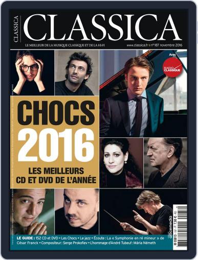 Classica November 1st, 2016 Digital Back Issue Cover