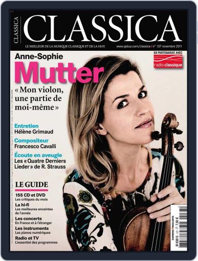 Classica October 26th, 2011 Digital Back Issue Cover