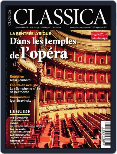 Classica August 25th, 2011 Digital Back Issue Cover