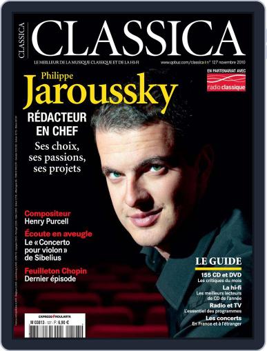 Classica October 29th, 2010 Digital Back Issue Cover