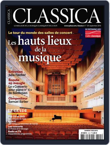Classica August 25th, 2010 Digital Back Issue Cover