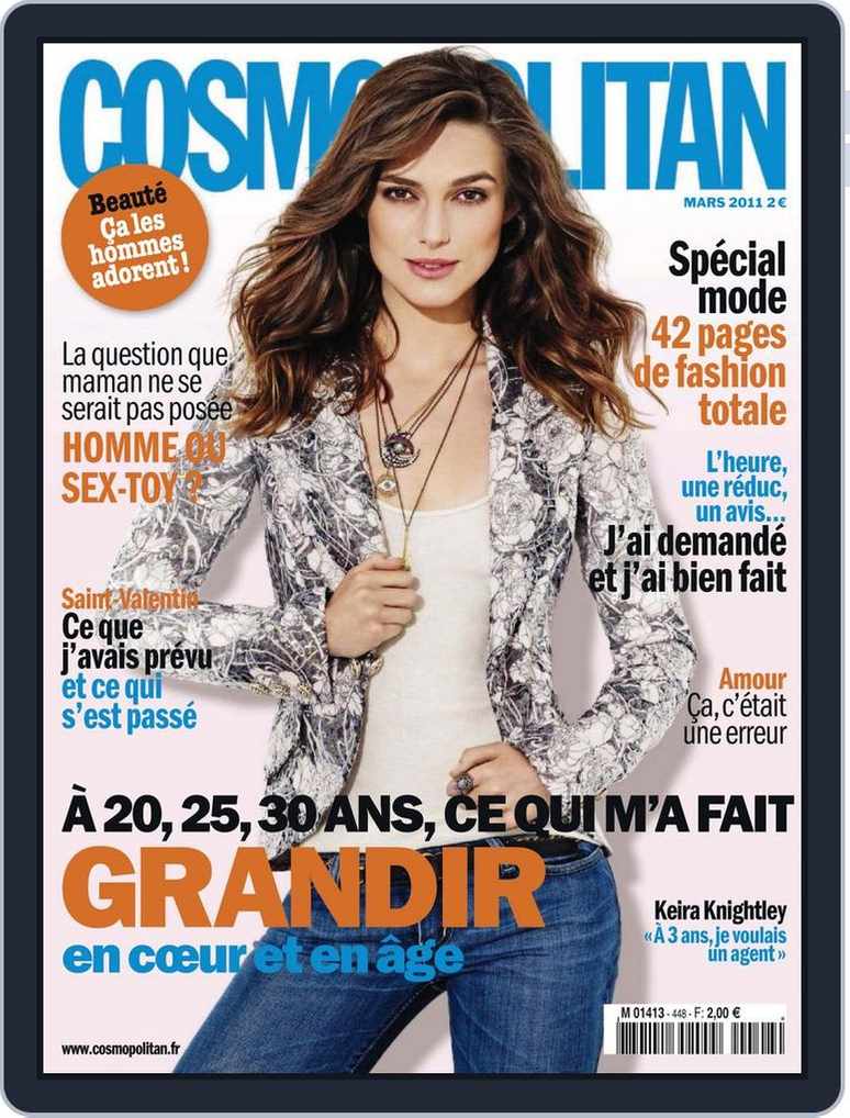 Blonde Hair Mec Tiktok Lunette Cosmopolitan France Mars 2011 (Digital)