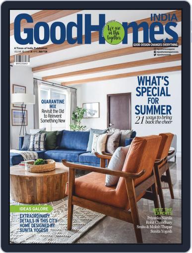 GoodHomes India April 1st, 2020 Digital Back Issue Cover