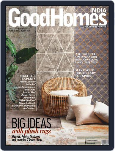 GoodHomes India April 1st, 2019 Digital Back Issue Cover