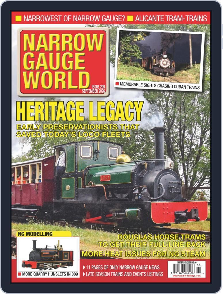 Narrow Gauge World (Digital) Subscription                    September 1st, 2026 Issue