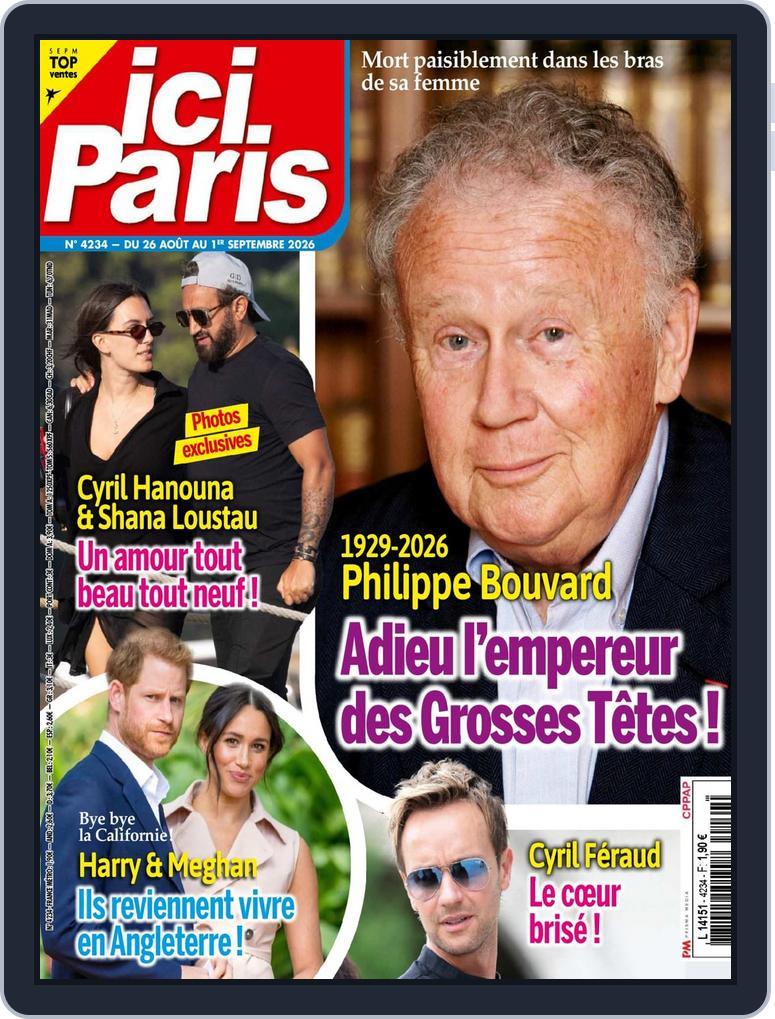 Ici Paris (Digital) Subscription                    August 26th, 2026 Issue