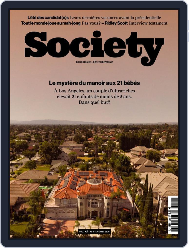 Society (Digital) Subscription                    August 13th, 2026 Issue
