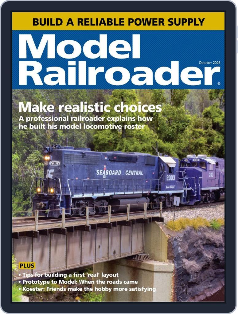 Model Railroader (Digital) Subscription                    October 1st, 2026 Issue