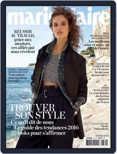 Marie Claire - France January 6th, 2016 Digital Back Issue Cover