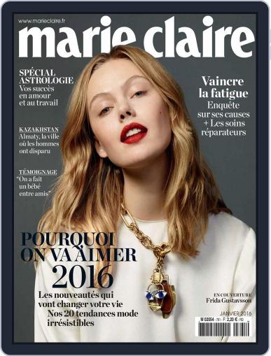 Marie Claire - France December 3rd, 2015 Digital Back Issue Cover