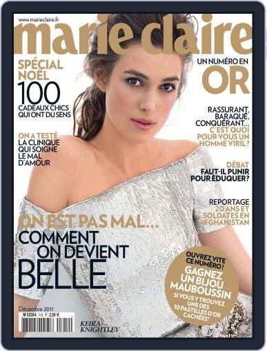 Marie Claire - France November 8th, 2011 Digital Back Issue Cover