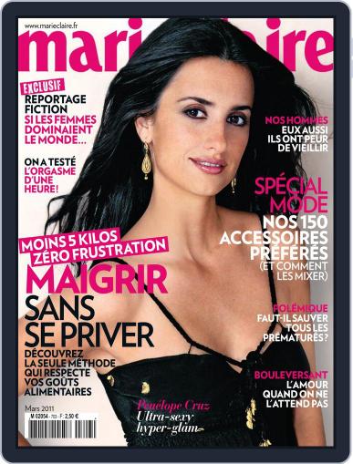 Marie Claire - France February 7th, 2011 Digital Back Issue Cover