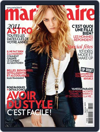 Marie Claire - France December 8th, 2010 Digital Back Issue Cover