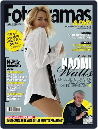 Fotogramas (Digital) September 27th, 2012 Issue Cover