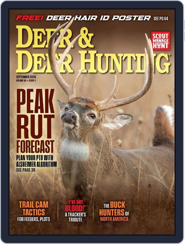 Deer & Deer Hunting (Digital) Subscription                    September 1st, 2026 Issue