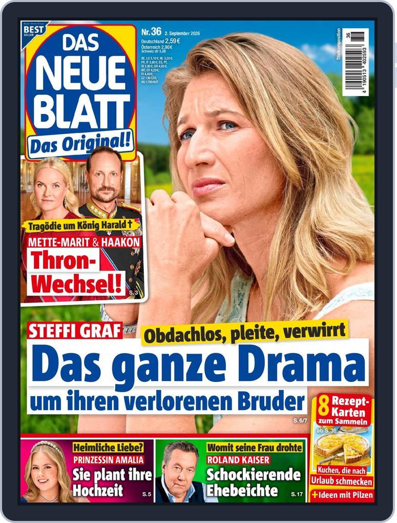 Das neue Blatt (Digital) Subscription                    September 2nd, 2026 Issue