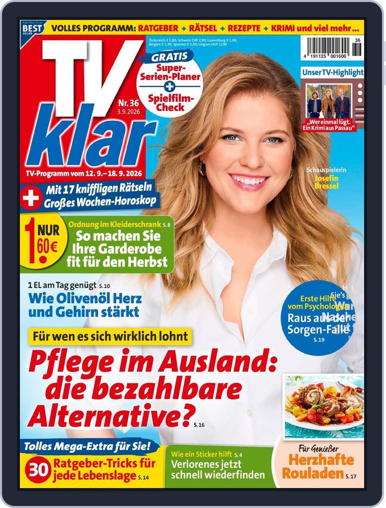 TV klar (Digital) Subscription                    September 3rd, 2026 Issue
