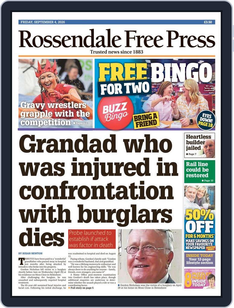 Rossendale Free Press (Digital) Subscription