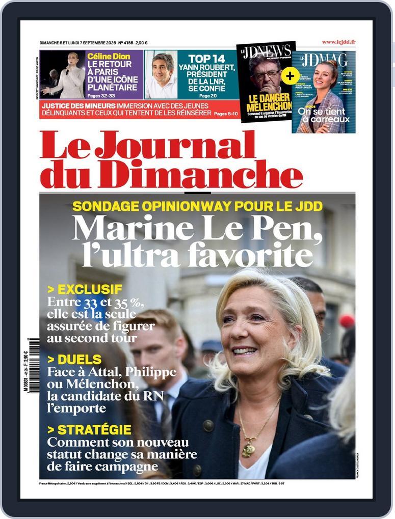 Le Journal du dimanche (Digital) Subscription                    September 6th, 2026 Issue