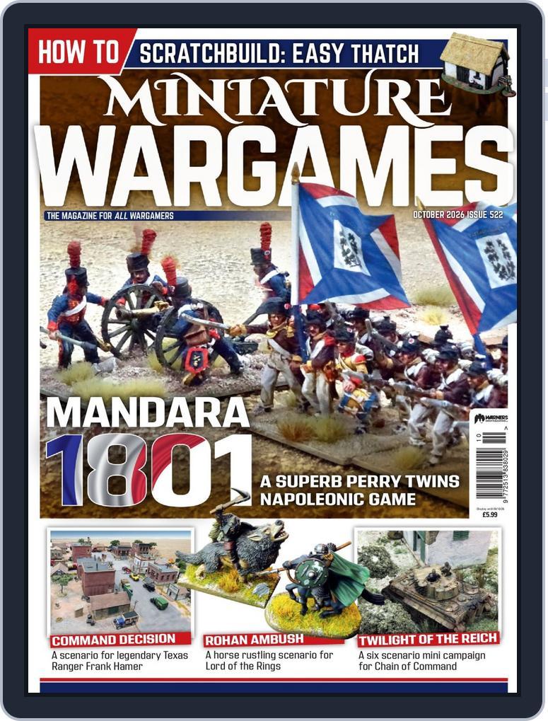 Miniature Wargames (Digital) Subscription                    October 1st, 2026 Issue