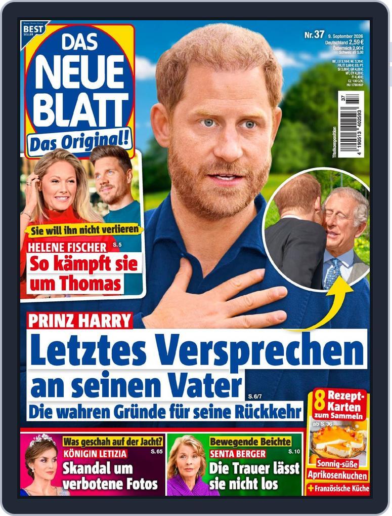Das neue Blatt (Digital) Subscription                    September 9th, 2026 Issue