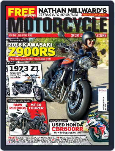 Motorcycle Sport & Leisure February 1st, 2018 Digital Back Issue Cover