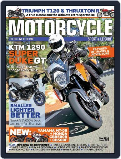 Motorcycle Sport & Leisure March 30th, 2016 Digital Back Issue Cover