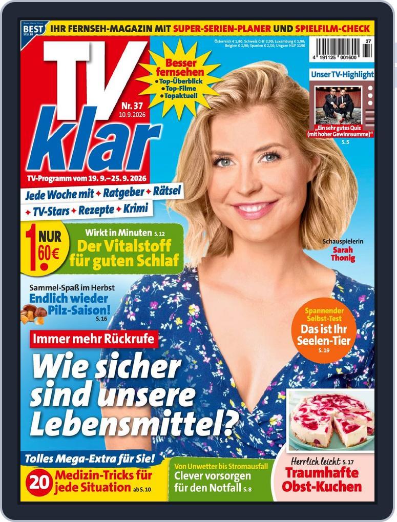 TV klar (Digital) Subscription                    September 10th, 2026 Issue
