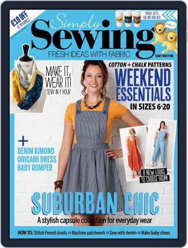 Simply Sewing (Digital) October 1st, 2016 Issue Cover