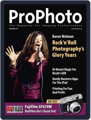 Pro Photo November 20th, 2011 Digital Back Issue Cover