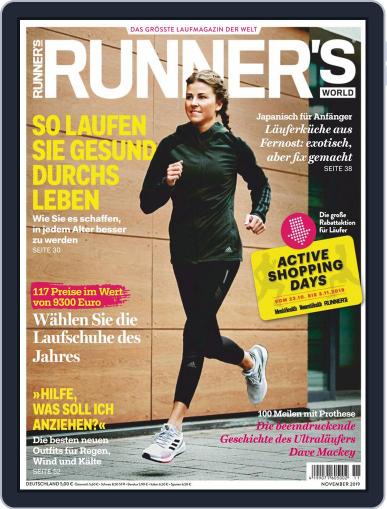 Runner’s World Deutschland November 1st, 2019 Digital Back Issue Cover