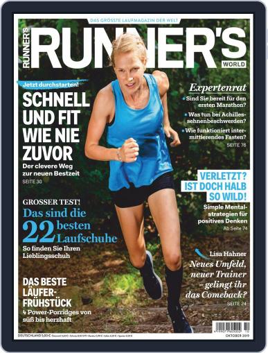 Runner’s World Deutschland October 1st, 2019 Digital Back Issue Cover