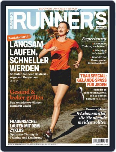 Runner’s World Deutschland September 1st, 2019 Digital Back Issue Cover