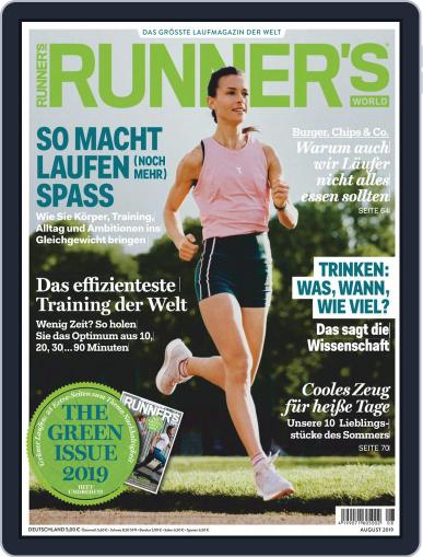 Runner’s World Deutschland August 1st, 2019 Digital Back Issue Cover