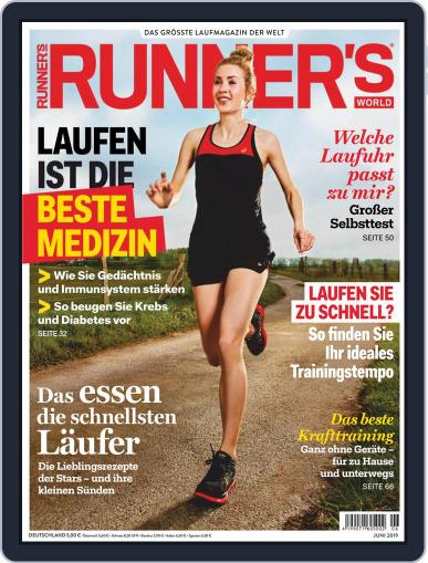 Runner’s World Deutschland June 1st, 2019 Digital Back Issue Cover