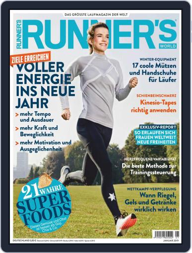 Runner’s World Deutschland January 1st, 2019 Digital Back Issue Cover