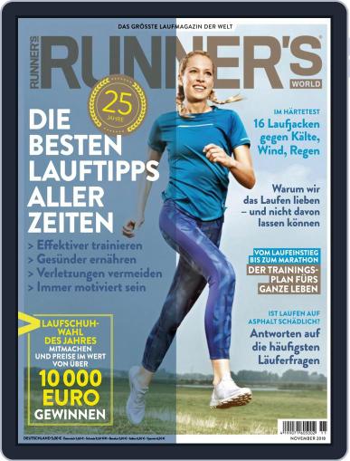 Runner’s World Deutschland November 1st, 2018 Digital Back Issue Cover