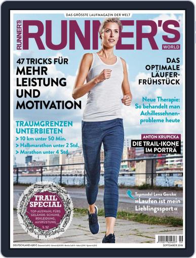 Runner’s World Deutschland September 1st, 2018 Digital Back Issue Cover
