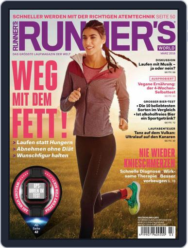 Runner’s World Deutschland March 1st, 2016 Digital Back Issue Cover